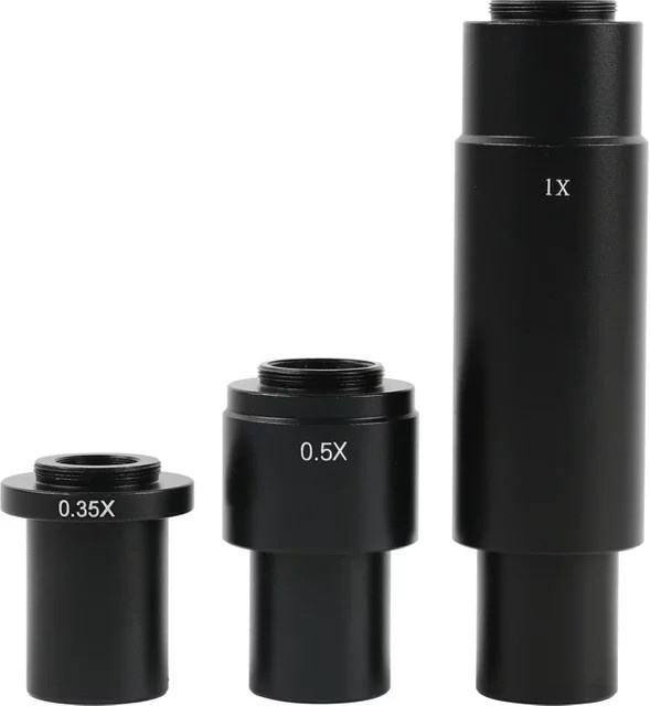 Eakins C-Mount Hilfs Okular Adapter in Schwarz für XDC-10A 120X 180X 300X Monokulare Mikroskop Objektive - Bild 1