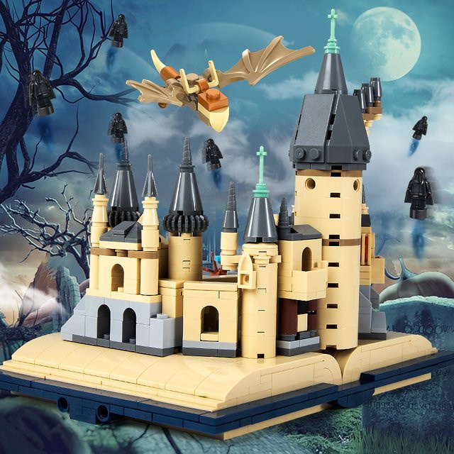MJ BLOCK Secrets Castles Bücher Fliegendes Auto Schlangen Dementoren Drachen, Bausteine, Set / Bundle - Bild 1