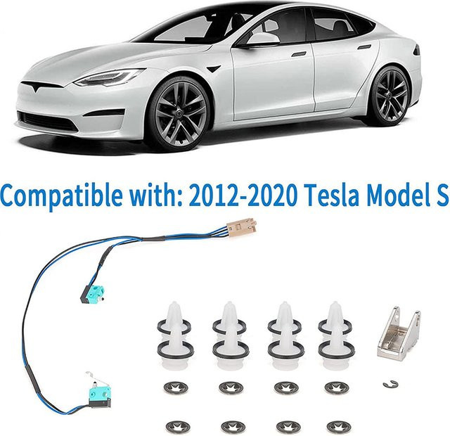 Tesla Model S Türgriff-Upgrade-Reparaturset mit Mikroschalter, Kabelbaum, Griffpaddel und Türverkleidungsclips - Bild 1