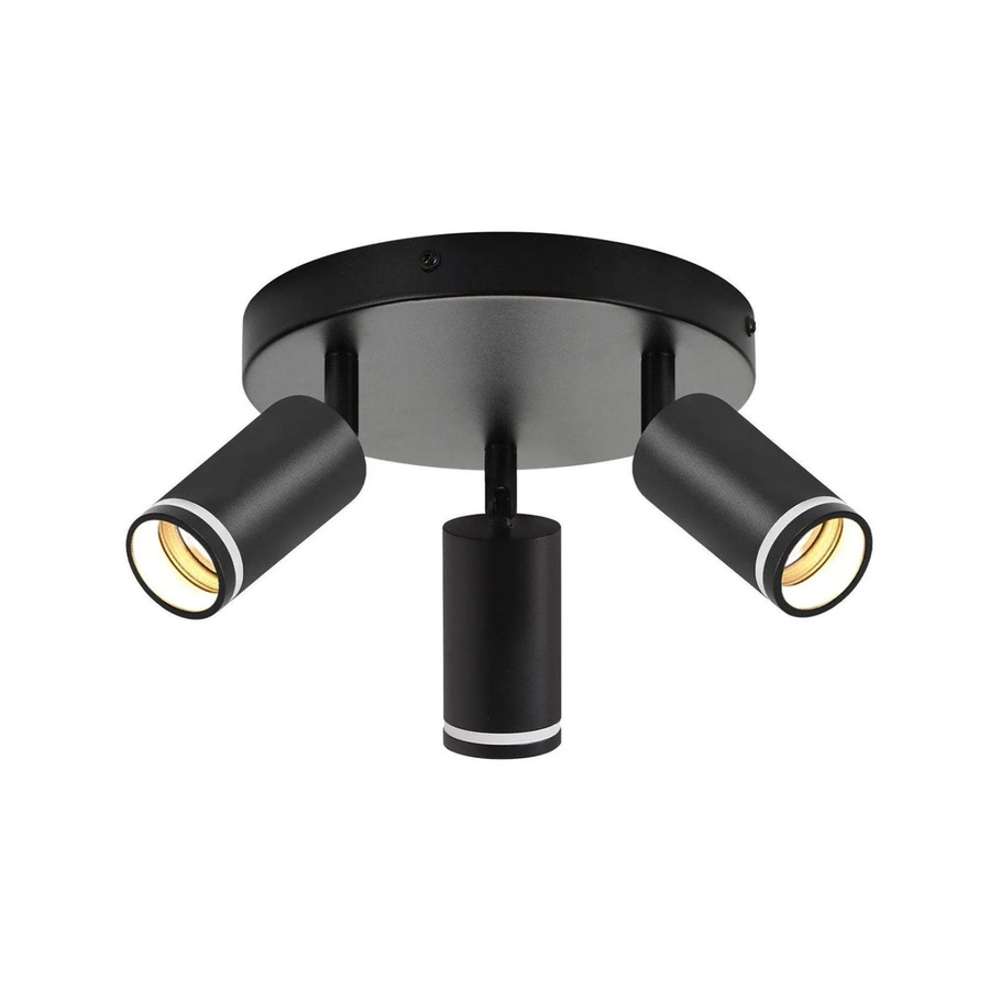 NETTLIFE Deckenstrahler aus Metall in Schwarz, modern und verstellbar mit GU10 LED-Leuchtmittel - Bild 2