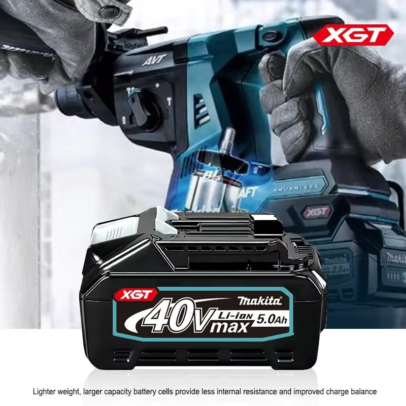 Makita 40V 5,0Ah Li-Ionen-Batterie Schwarz 5000mAh Ersatzakku für BL4050 und BL4040 Akku-Werkzeuge - Bild 3
