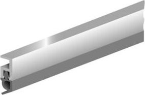 Ellen Abdichtungsschiene PTS-AR mit weicher PVC-Lippe in Weiß, Länge: 2100 mm, Breite: 5 mm - Bild 1