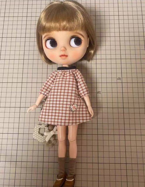Aloudou Gingham einteiliges Kleid, Zubehör, 1-teiliges Set - Bild 1
