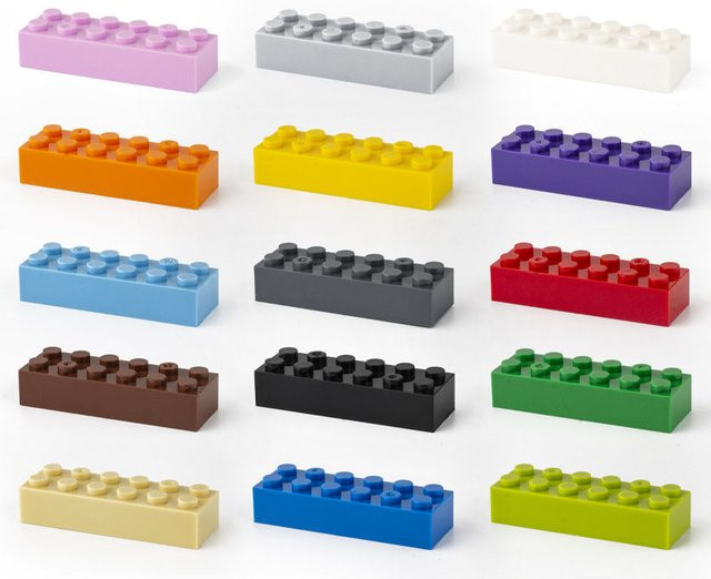 JIAJIALE Bausteine Zahlen Bricks 200-teiliges Set Bunt / Mehrfarbig - Bild 1