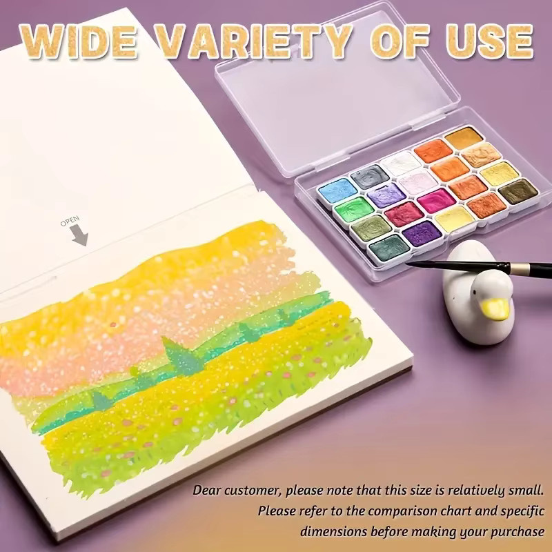 20-farbiges Perlen-Aquarellfarben-Set in Multicolour für traditionelle chinesische Malerei und Kalligraphie - Bild 2