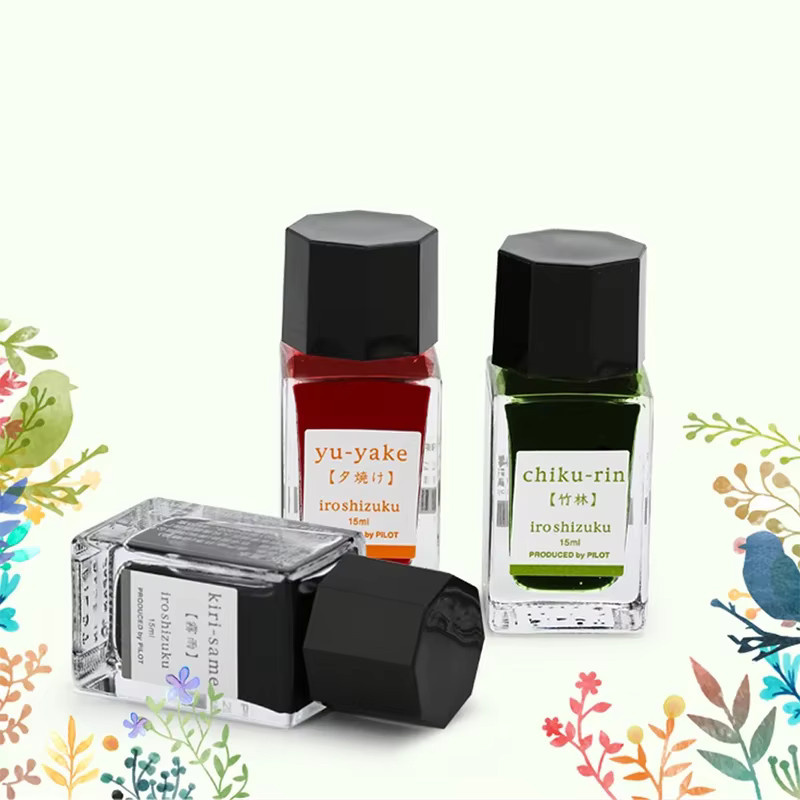 PILOT Iroshizuku Bokusui Tinten-Set in 24 Farben, 15 ml pro Flasche - Bild 2