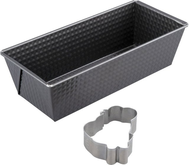 Zenker Kastenform mit Ausstecher HARIBO Goldbär, rechteckig, beschichtet, Schwarz, Breite: 25 cm - Bild 1