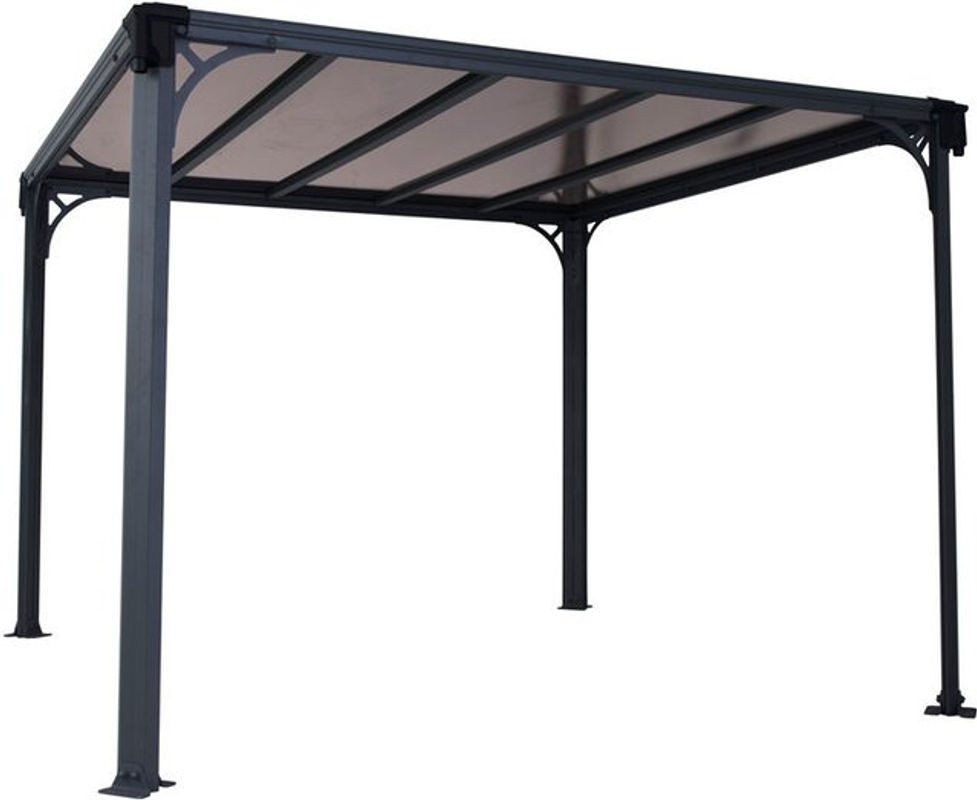 Palram Canopia Milano 3000 Aluminium Pavillon Anthrazit B/T/H: 308 x 308 x 225 cm - Bild 1