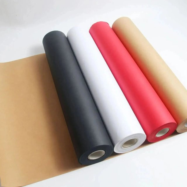 Recyceltes weißes Kraftpapier für Geschenkverpackungen und Kunsthandwerk, Breite: 30 cm - Bild 1