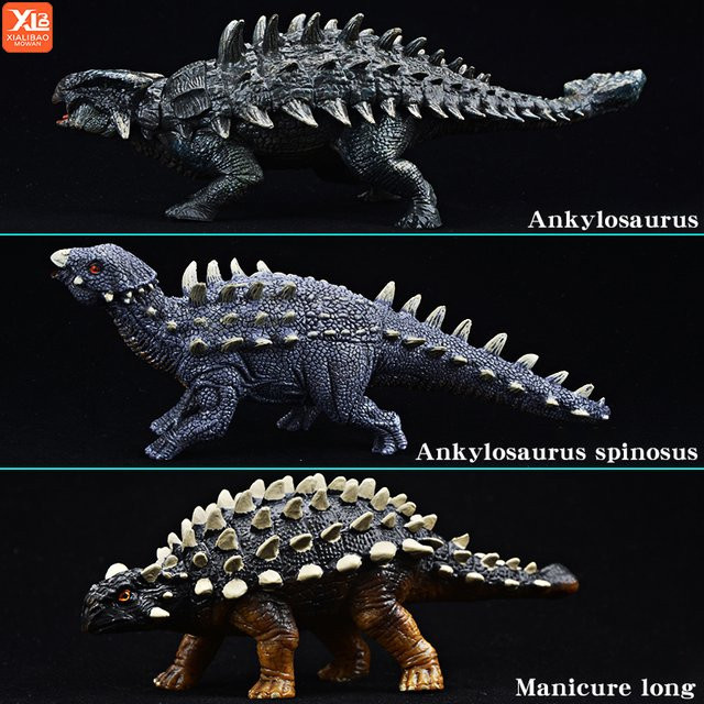 XIALIBAOMOWAN Prähistorische Jurassic Ankylosaurier Saichania Dinosaurier Modell, Actionfigur, Kunststoff - Bild 1