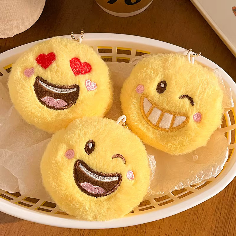 Smiley-Emoji-Puppe Plüsch-Anhänger, Unisex - Bild 2