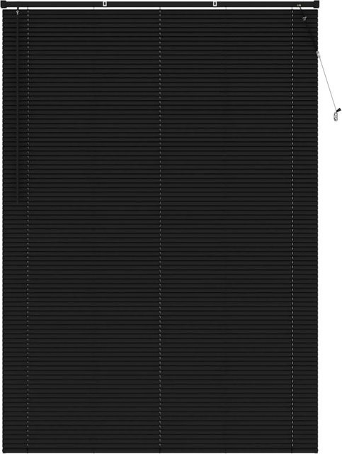 vidaXL Venetianer Jalousie Verstellbar Schwarz aus PVC, Breite: 140 cm, Höhe: 213 cm - Bild 1