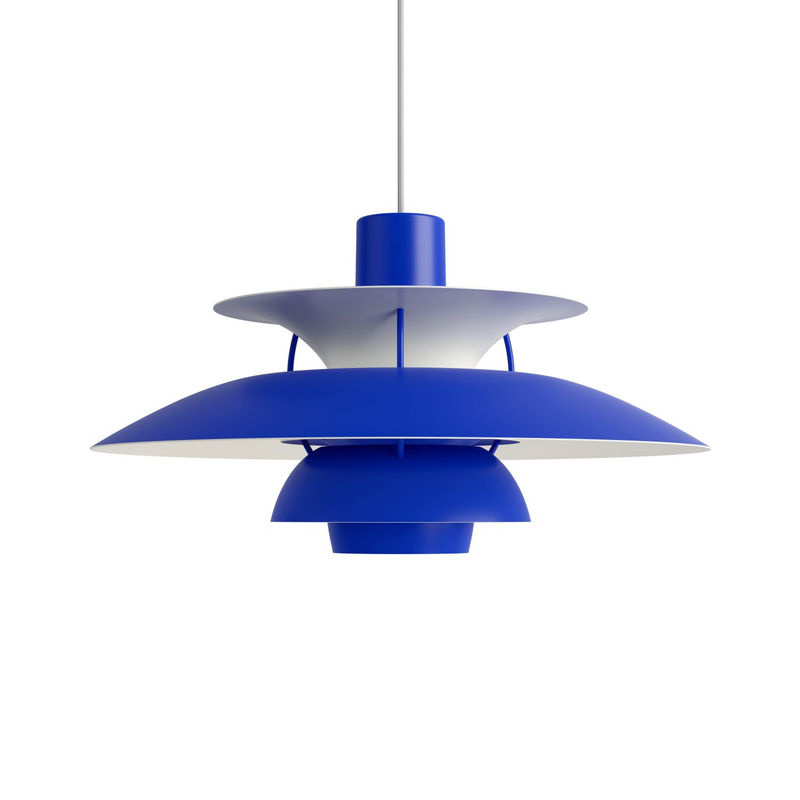 Louis Poulsen PH 5 Monochrome Pendelleuchte in Blau aus Metall, dimmbar - Bild 2
