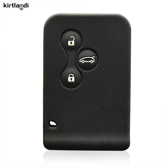 Kirtlandi Silikon Schlüsselhülle für Renault Megane 2, Scenic 2, Laguna 2 und Tula 2, Farbe: Schwarz - Bild 1