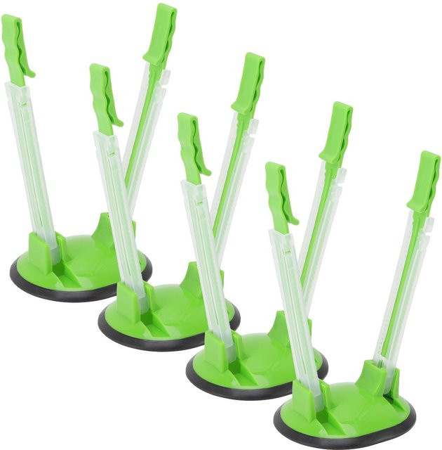 GoolRC Set aus 4 Plastiktütenhaltern in Grün mit rutschfester Basis für die Küche - Bild 1