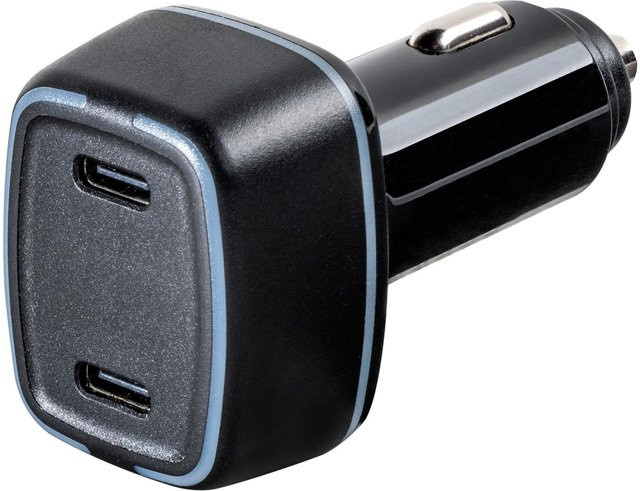 Vivanco Dual Kfz Schnellladegerät mit USB-C Power Delivery, 54W, schwarz - Bild 1