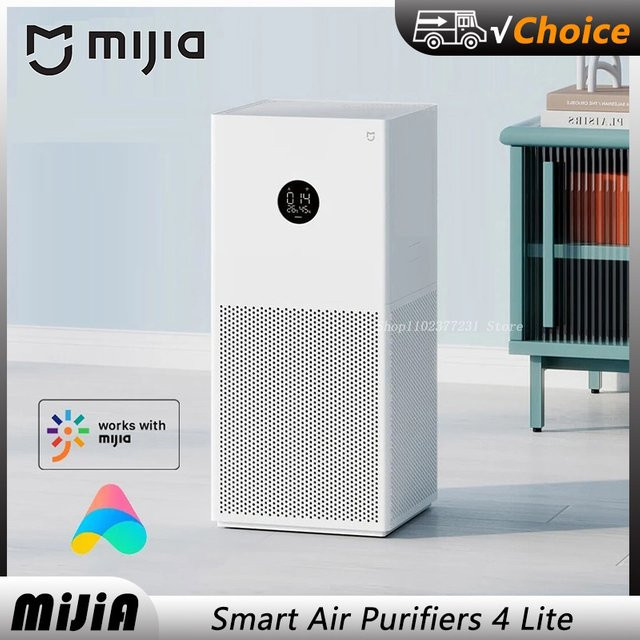MIJIA Smart Luftreiniger 4 Lite in Weiß mit LED-Display, App-Steuerung und Ionisator zur Aldehydentfernung - Bild 1