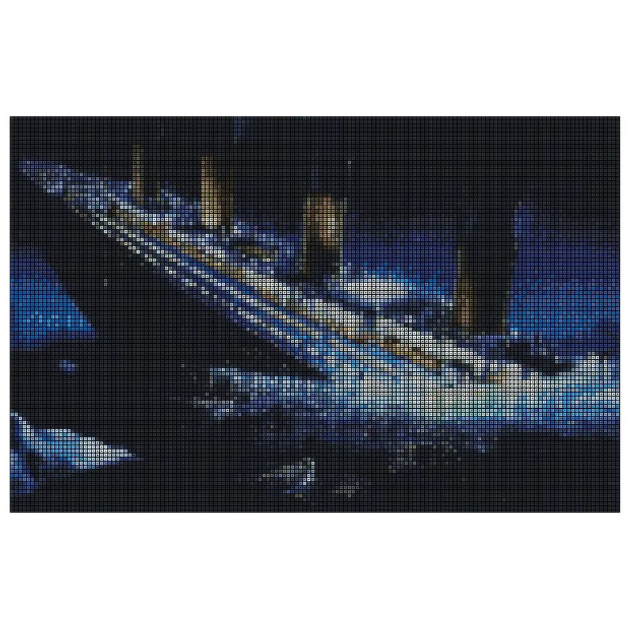 3D DIY Diamantgemälde Titanisches Schiff als Kreuzstich Stickerei für dein Home Decor, Breite: 30 cm, Höhe: 40 cm - Bild 2