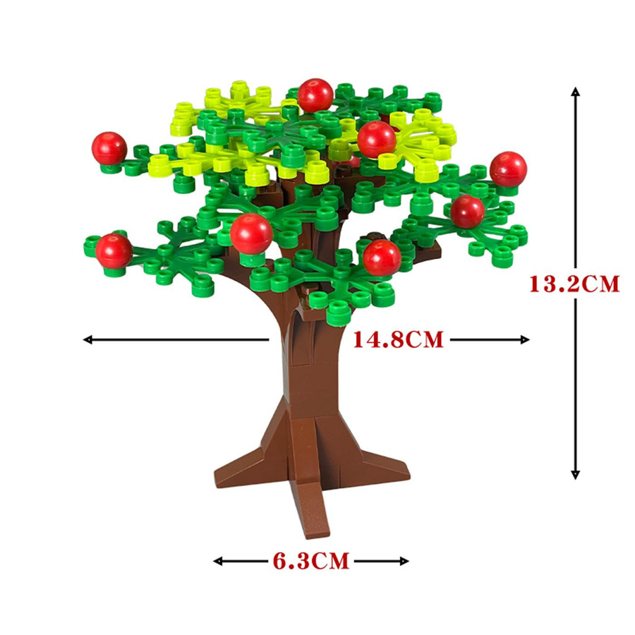 Yiran toy MOC Steine Bauernhof Obstbaum Wald Garten Bausteine 6–12 Jahre - Bild 2