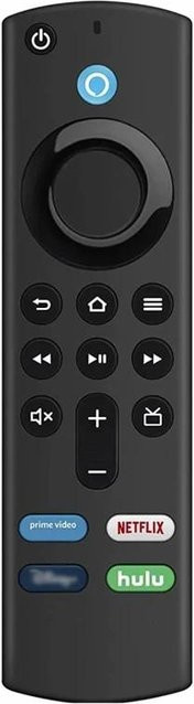 YJMP Ersatz-Bluetooth-Sprachfernbedienung für Fire TV Stick 4K Max 3. Generation, Stick Lite und Cube, kompatibel mit Alexa, Schwarz - Bild 1