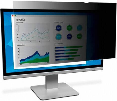 3M PF250W9P Blickschutzfolie für Monitor, 63,5 cm (25 Zoll), Bildformat 16:9, Hochformat, Schwarz - Bild 1