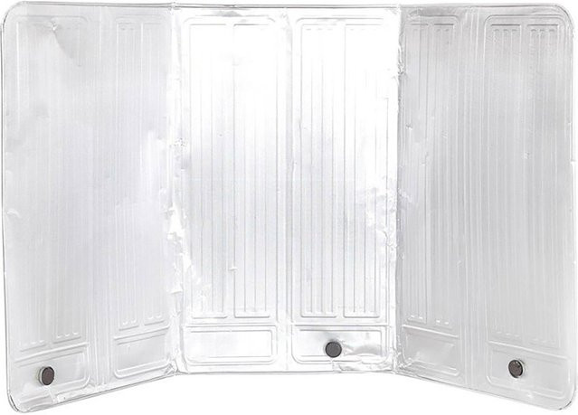 Meterk Anti-Splatter Schutzschild aus Aluminium Folie für die Küche in Silber - Bild 1