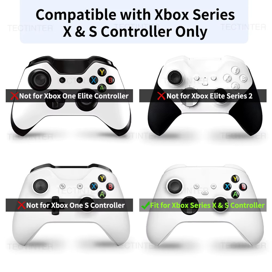 TECTINTER Ersatz LB RB Schulter Trigger Tasten für Xbox Serie X/S Controller in Schwarz - Bild 2
