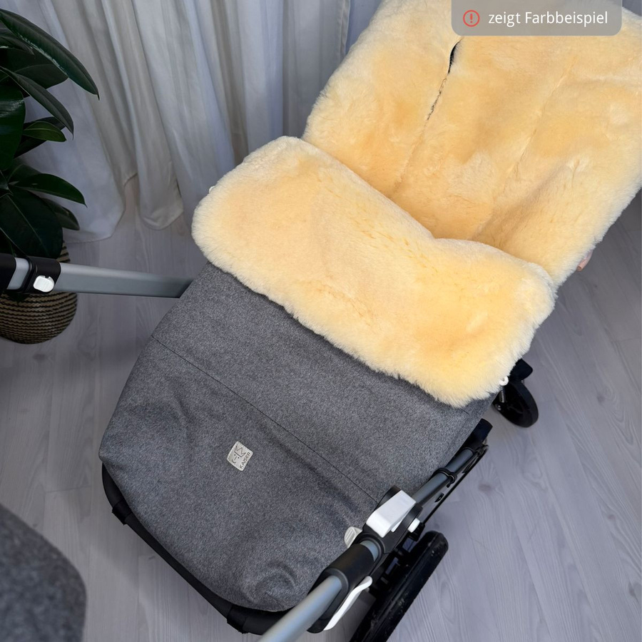 Kaiser Fußsack Lilly aus Lammfell und Loden für Buggy, Sport- und Kinderwagen in Green - Bild 4