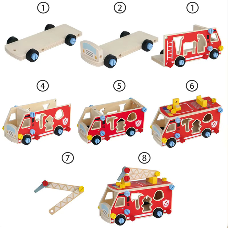 Tlewj Montessori Holzspielzeug Rollenspielwerkzeuge, Lernspielzeug - Bild 4