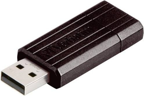 Verbatim PinStripe USB-Stick 64GB Schwarz USB 2.0 - Bild 1