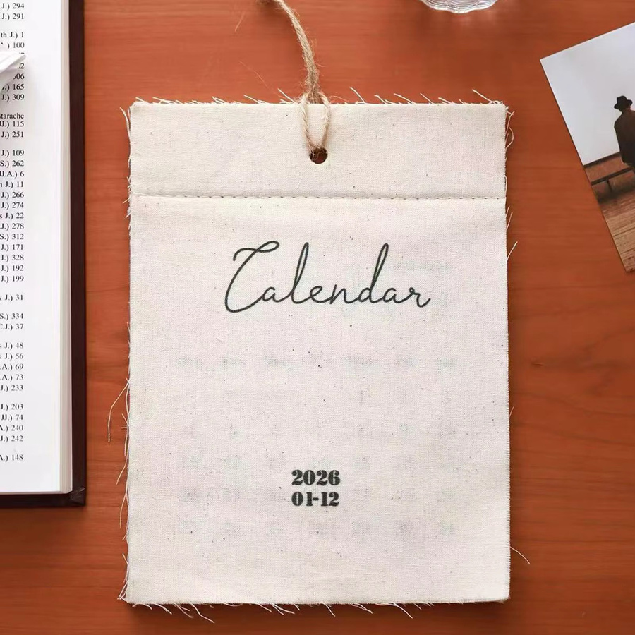 2026 Wandkalender im englischen Retro-Stil aus Papier in Weiß - Bild 2
