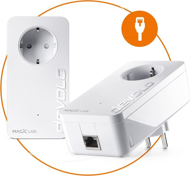 Devolo Magic 2 LAN Starter Kit Powerline 2400 Mbit/s in Weiß - Bild 1