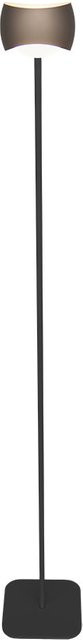 Oligo Curved LED-Stehleuchte Schwarz Matt mit Brazilian Brown Glas, dimmbar via Casambi und Bluetooth - Bild 1