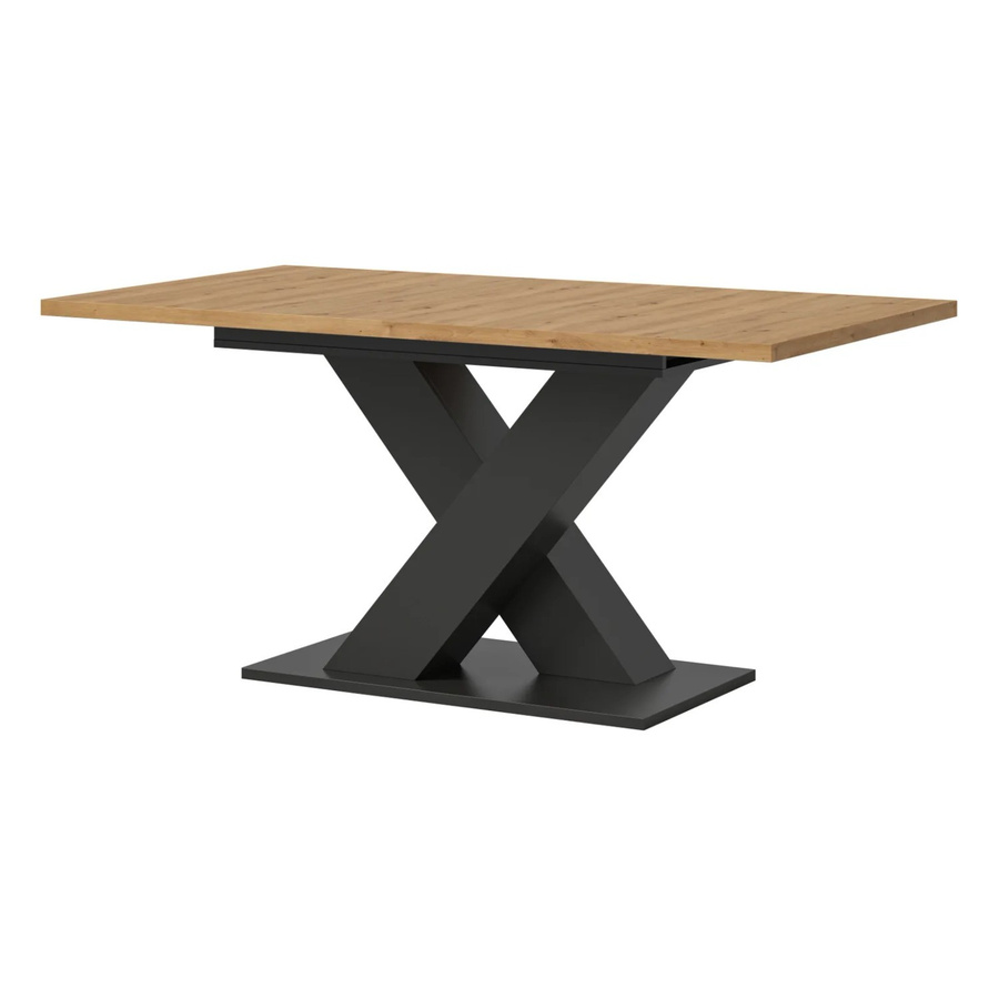 Ausziehbarer Esstisch Inn.Furn in Eiche und Grau, modern und rechteckig - Bild 2