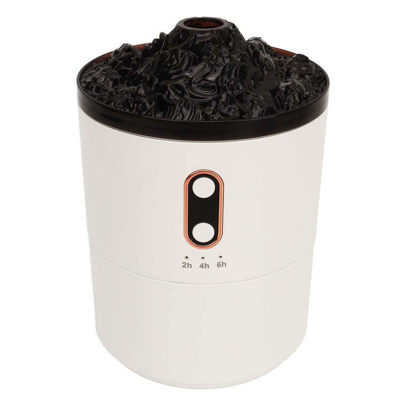 OutsideWorld Vlam Luchtbevochtiger Aromatherapie Diffuser mit Quallen- und Vulkanflammen-Effekt, 450ml, Weiß - Bild 2