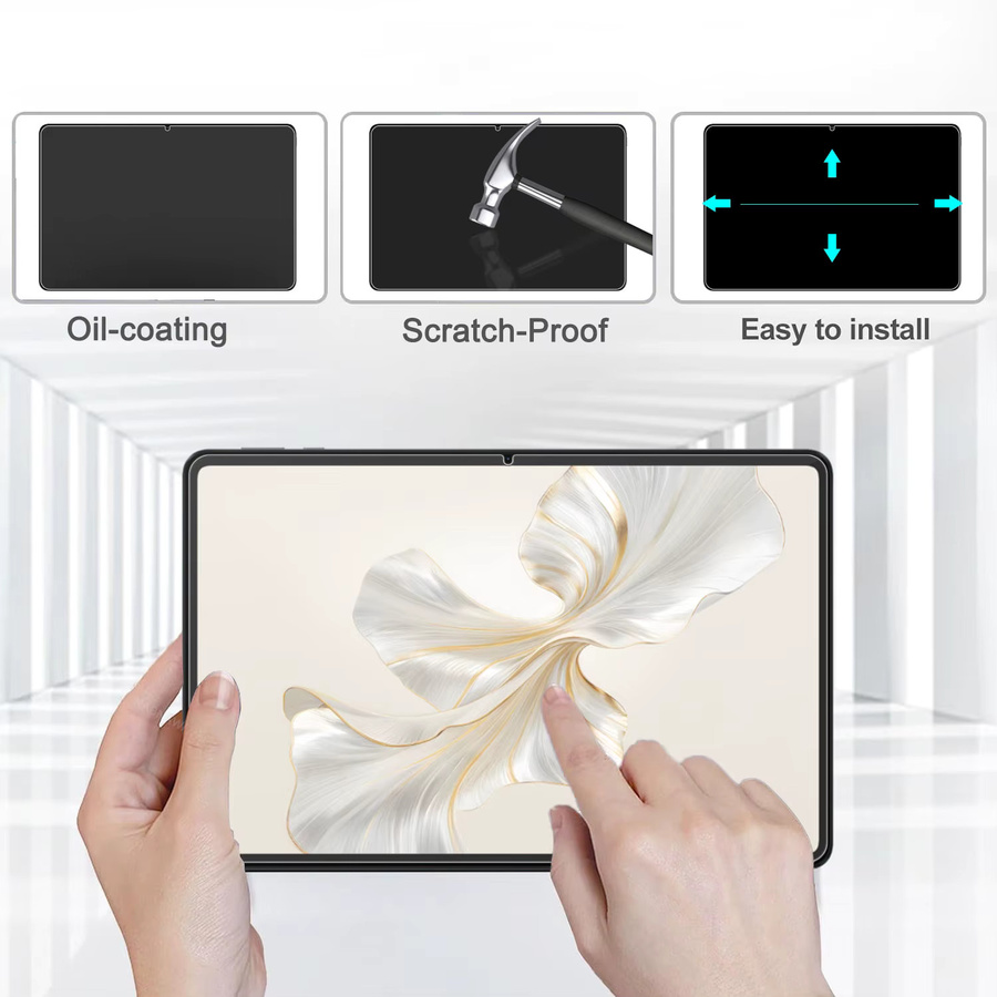2 Stück Honor Pad 9 Pro und Pad 9 12,1 Zoll Displayschutz aus gehärtetem Glas, transparent und kratzfest - Bild 3