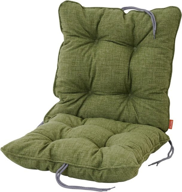 Siena Garden Sitzkissen Askella aus Baumwolle, Olivgrün, B/T/H: 88 x 42 x 6 cm - Bild 1