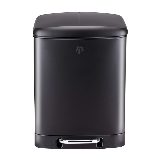 Dirt Devil Treteimer mit Soft-Close in Schwarz, 2 x 12 L, B/H/T: 37,5 x 51,3 x 34,8 cm - Bild 1