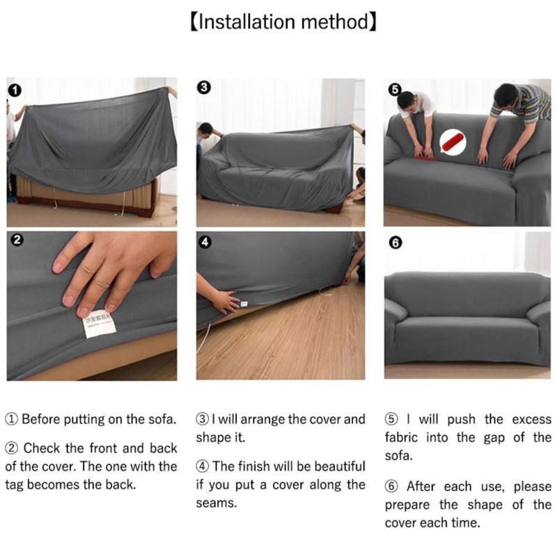 Lellen Stretch-Sofabezug aus Polyester, ein Sitz, kamelfarben, Breite: 90-140 cm - Bild 2