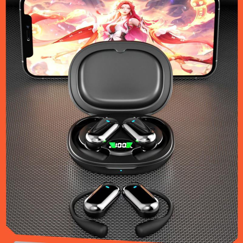 QUEED Bluetooth-Sportkopfhörer kabellos mit Geräuschunterdrückung in Schwarz - Bild 2