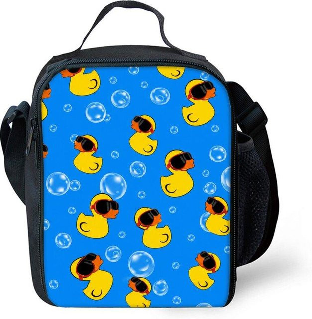 Thermische Lunchtasche Muli Pack mit Muscheldruck und Tragegurt in Gelb oder Blau - Bild 1