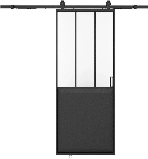 Vente-unique Schiebetür Artisto aus Glas in Schwarz, Breite: 73 cm - Bild 1