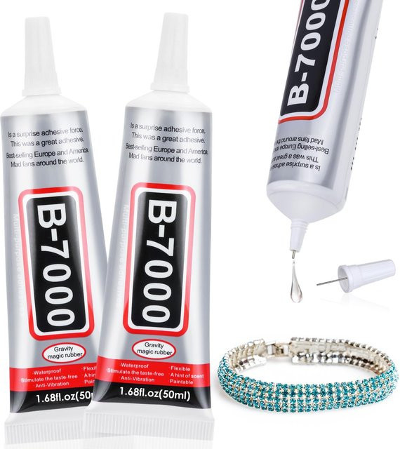 15 Stück b7000 Mini-Schmuckkleber, transparent und wasserfest, 15 g pro Stück - Bild 1