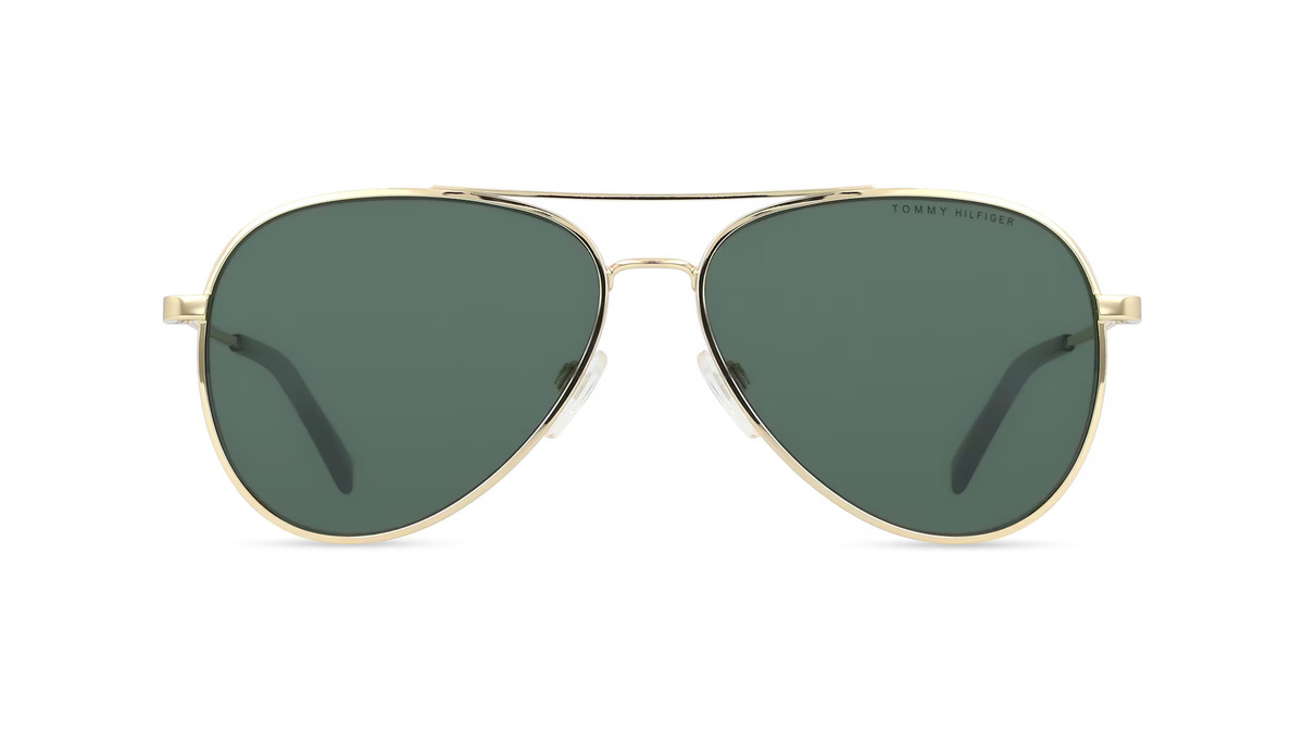 Tommy Hilfiger TH 2336/S Sonnenbrille Pilot, Vollrand, Edelstahl, gold - Bild 1