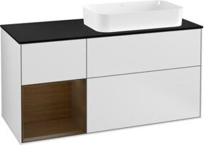 V&B Waschtischunterschrank Finion in Weiß lackiert, B/T/H: 120 x 50,1 x 50,1 cm - Bild 1