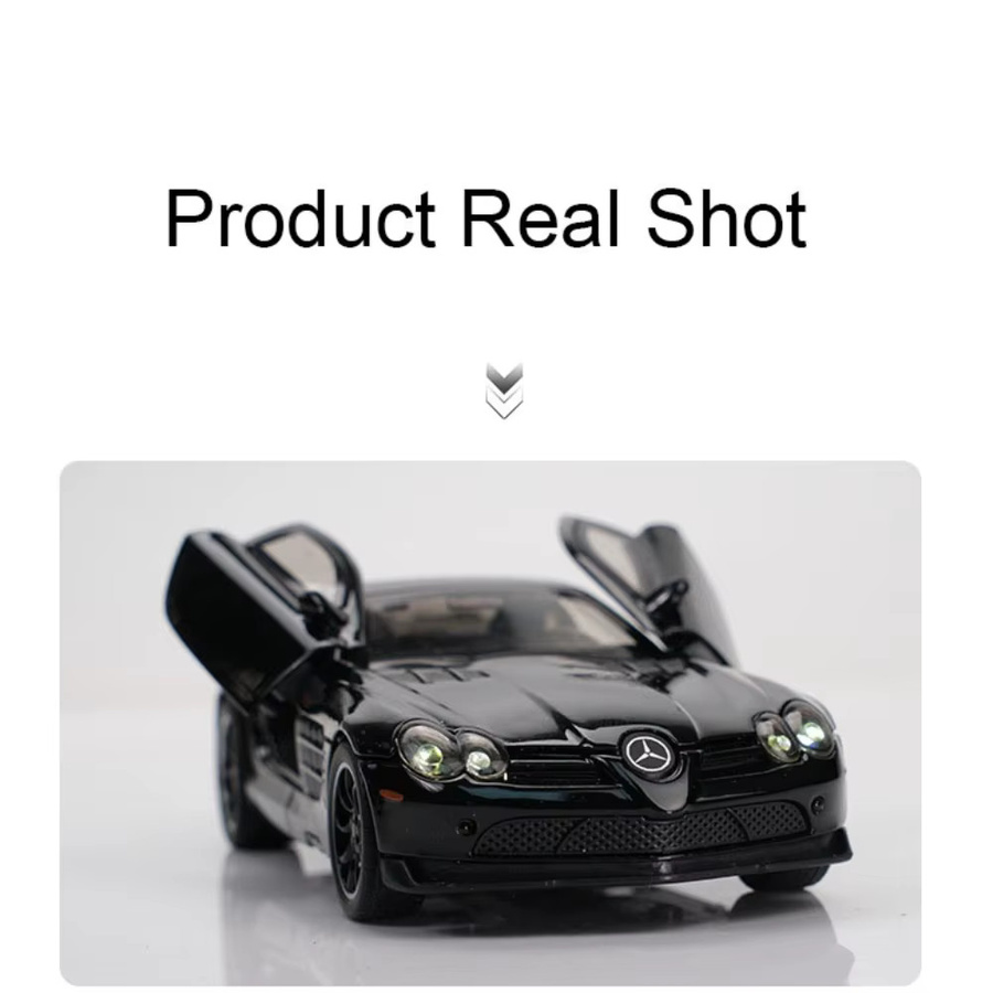 MAKEDA SLR 772S SLS-Modellauto, 1:32, Druckguss-Legierung, mit Gummireifen, Rückziehfunktion, öffnende Türen - Bild 3