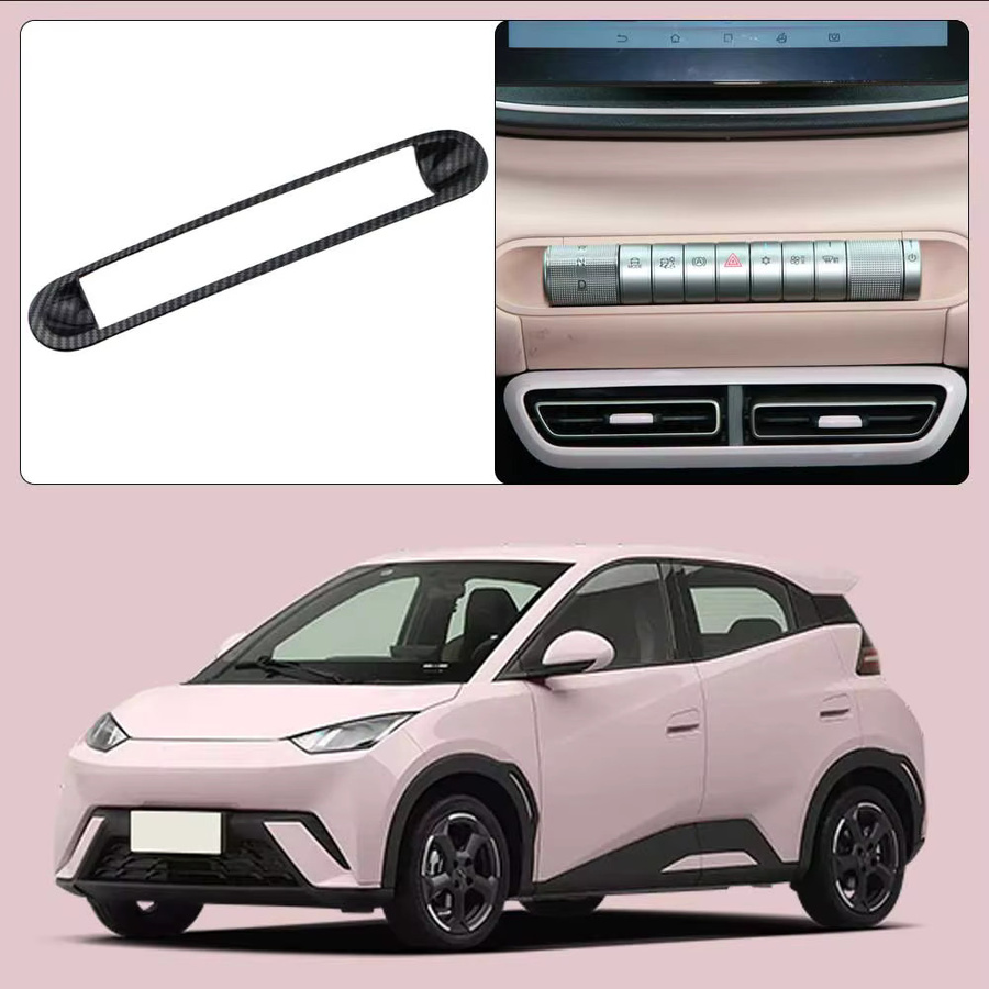 Carbon-Faser Klimaanlagen-Abdeckung für BYD Dolphin, Mini, Seagull und Dolphin Surf, Schwarz - Bild 2