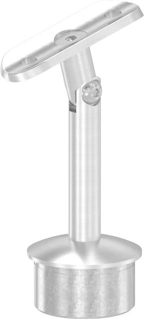 FeNau Rohrabschlussstopfen aus Edelstahl V2A in Silber matt für Handlauf Ø 42,4 mm mit Gelenkstift - Bild 1