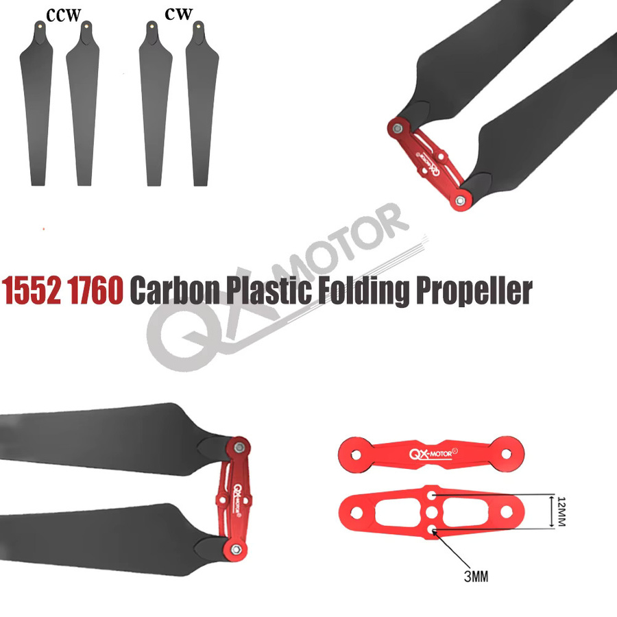 QX-MOTOR Carbon Folding Propeller Props, Zubehör, Schwarz - Bild 3