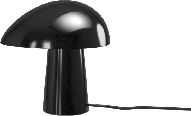 Fritz Hansen Night Owl Tischleuchte in Schwarz aus Aluminium und Holz mit E27 Fassung - Bild 1